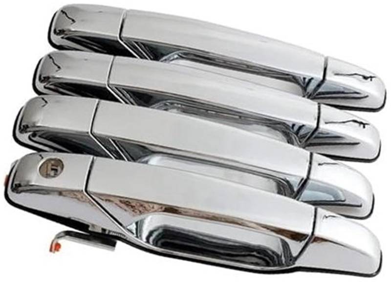 QASULER Autoaußenseite vorne Links, for Chevy, for Silverado 1500 2500 2007 2008 2009 2010 2011 2012 2013 2014 Außentürgriff 22738721 15915659 22738722 15915660 1 Satz Auto-Außentürgriffabdeckung von QASULER