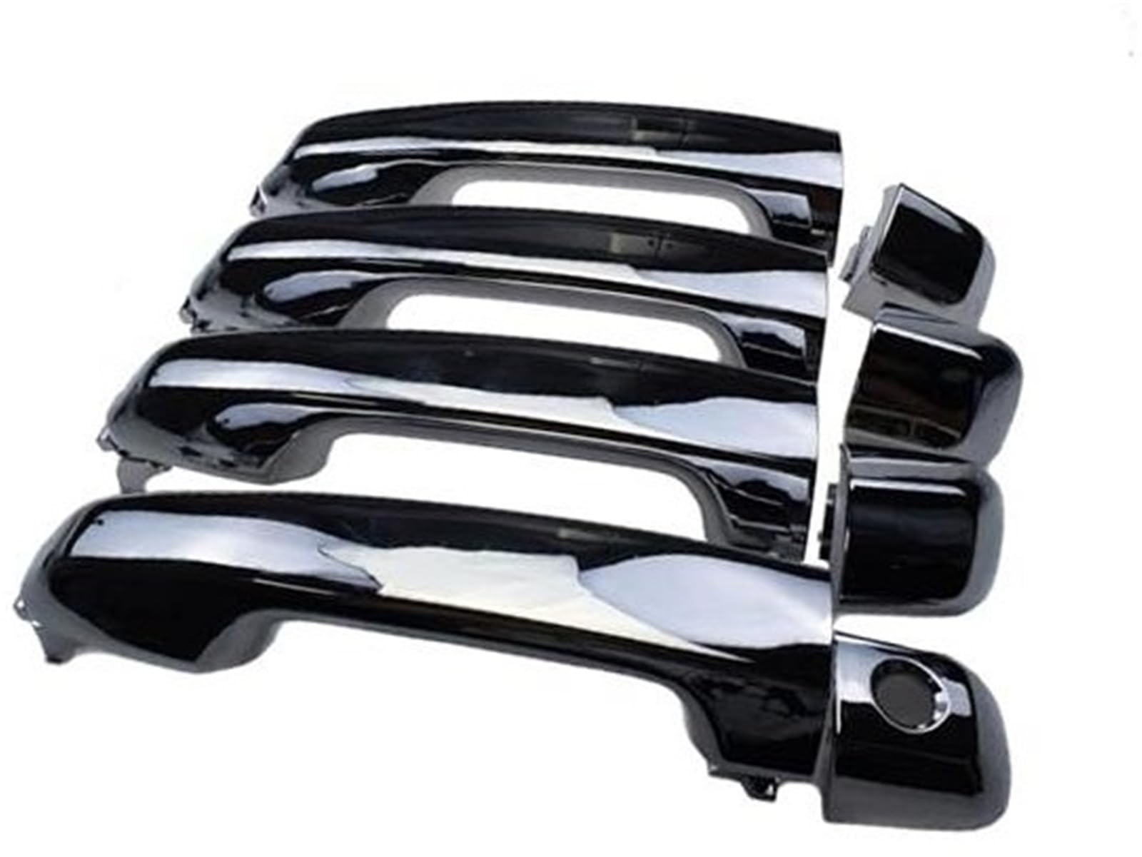 QASULER Autoaußenseite vorne Links, for Land, for Cruiser, for 4Runner 2008-2018 Außentürgriff vorne hinten Links rechts 69210-60100 69210-60100-C0 Auto-Außentürgriffabdeckung(Black A Set 4 Pcs) von QASULER