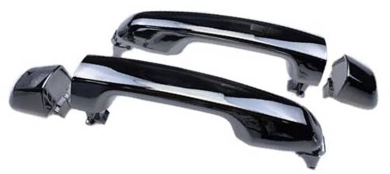 QASULER Autoaußenseite vorne links, for Land, for Cruiser, for 4Runner 2008-2018 Außentürgriff vorne hinten links rechts 69210-60100 69210-60100-C0 Auto-Außentürgriffabdeckung(BLACK Rear Left and Righ von QASULER