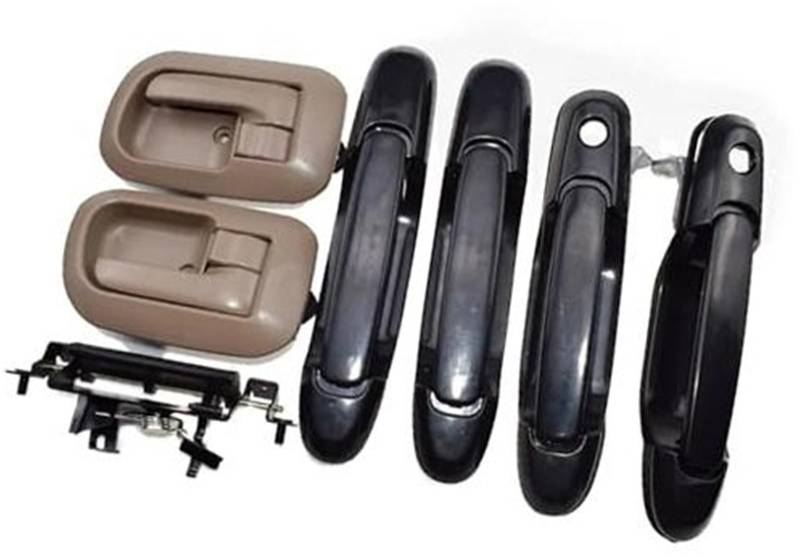 QASULER Autoaußenseite vorne links, for Toyota, for Sienna 3.0L 1998 1999 2000 2001 2002 2003 Autoinnenraum Außentürgriffe + Heckklappe 6921008010,6922008010,6927808010,6927708010 Auto-Außentürgriffab von QASULER