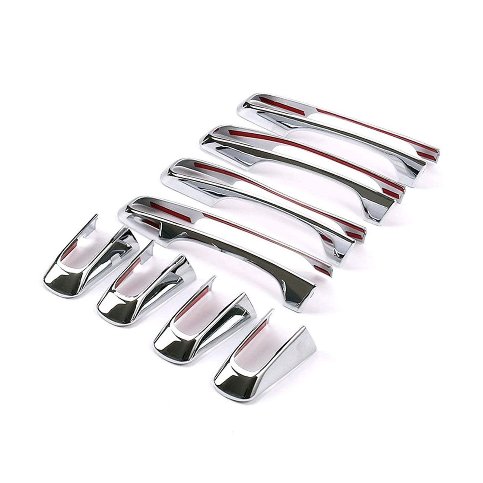 QASULER Chrom-Außenseitentürgriffabdeckungsverkleidung, for Jaguar, E-PACE XE XF XFL F-Pace, for Land Rover, Discovery, for Range, Rover Sport L494 Außentürgriff Türgriffschutz QASULER Chrom-Außenseitentürgriffabdeckungsverkleidung, for Jaguar, E-PACE XE XF XFL F-Pace, for Land Rover, Discovery, for Range, Rover Sport L494 Außentürgriff Türgriffschutz von QASULER