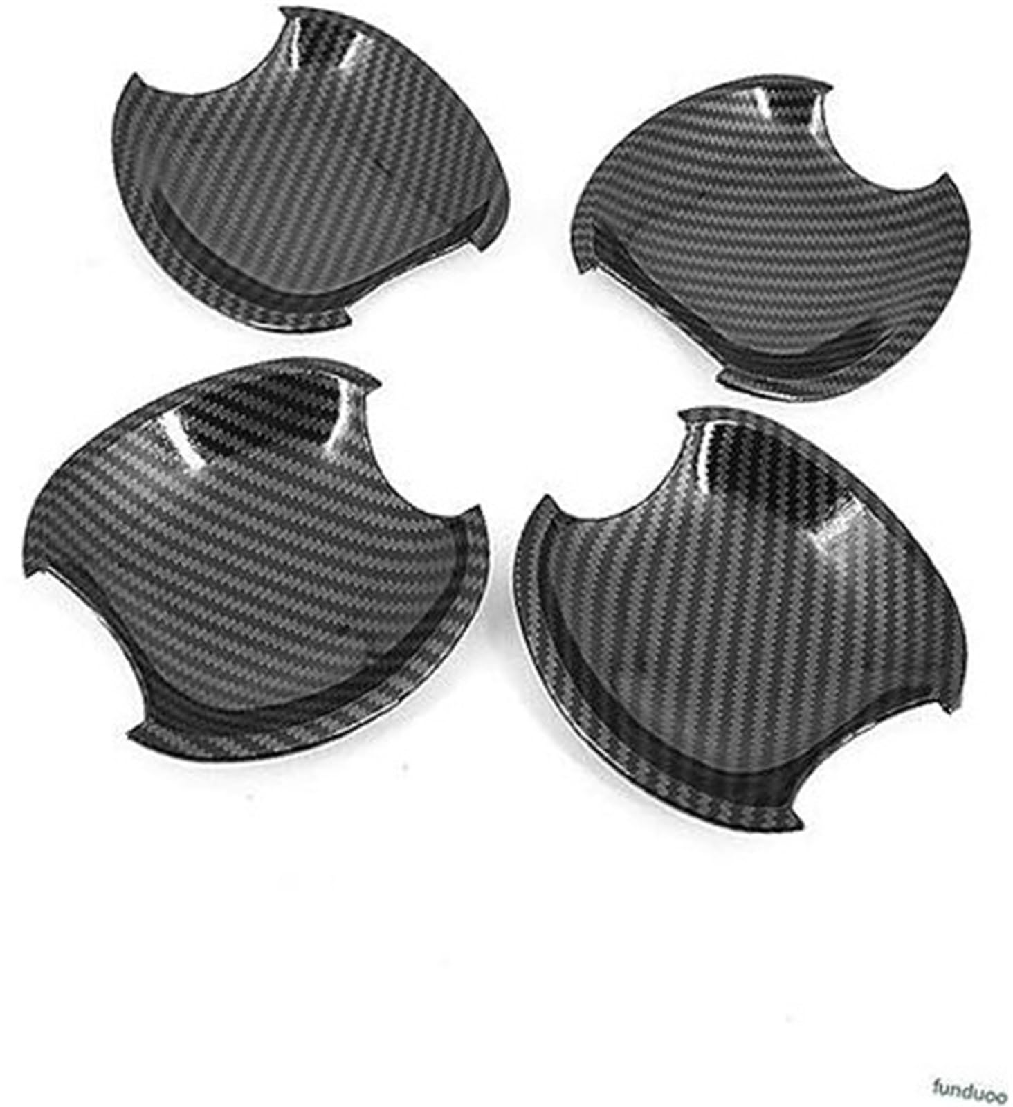 QASULER Chrom-Carbon-Faser-Autotürgriff-Abdeckungsschale, for Toyota, Allion Premio T240 2001–2006 Autotürgriffabdeckung(Black Carbon Bowl) von QASULER
