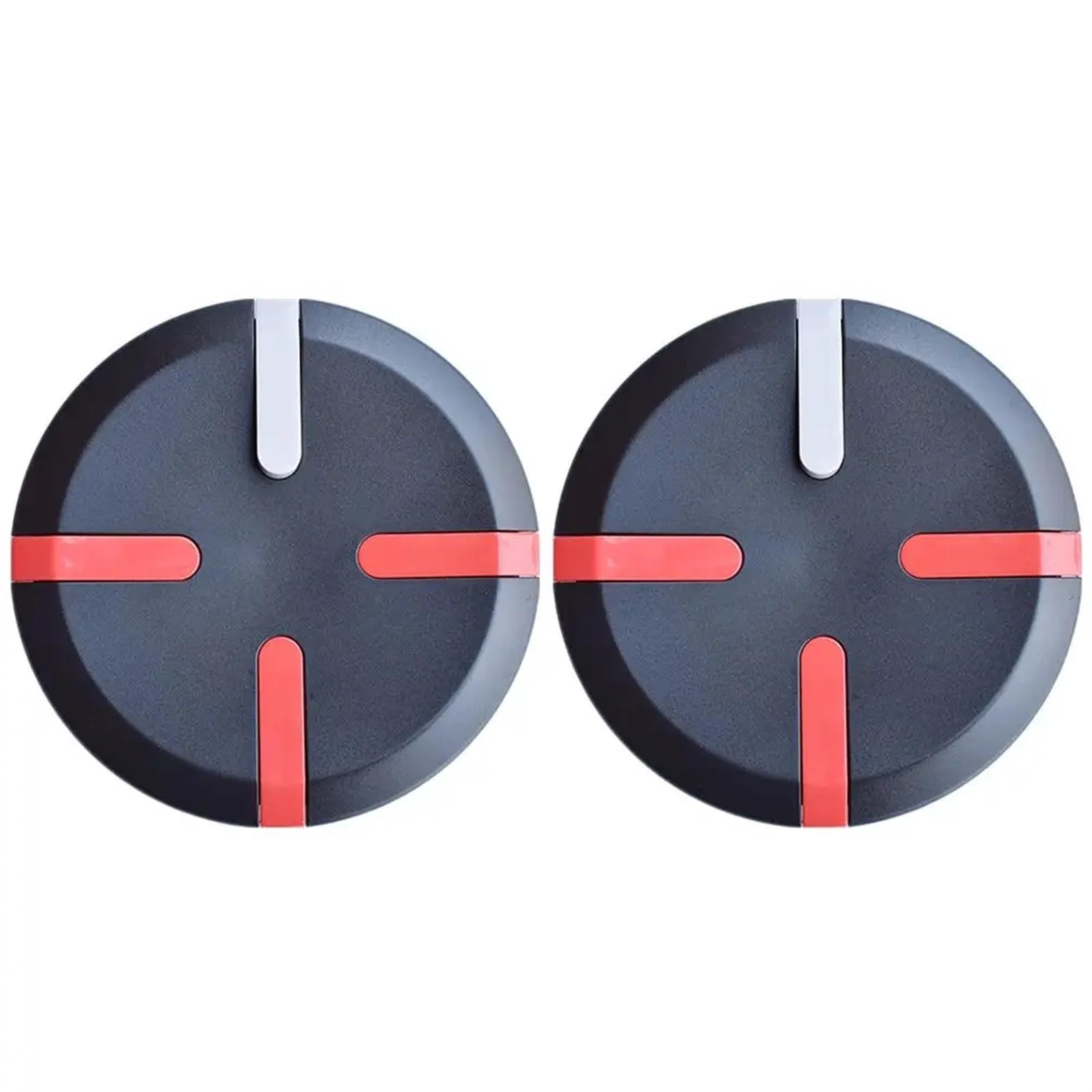 QASULER Dekorative Radnabenabdeckung, for Xiaomi, 9, for Ninebot, for Mini, Pro Balance Elektroroller Radnabenabdeckung Zubehör Reflektierende Streifen für Roller(2pcs Black) von QASULER