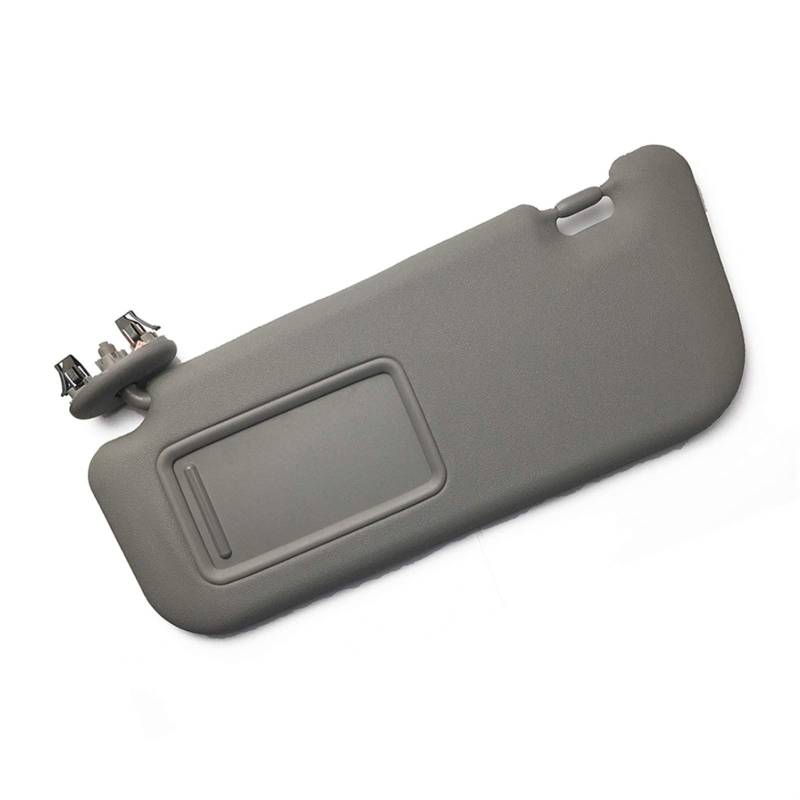 QASULER Dunkelgraue Innensonnenblende mit Spiegel, for Toyota, for Yaris 2008–2013, Sonnenschutz, Sonnenschutz, Auto-Sonnenblende Links Auto-Sonnenblende von QASULER