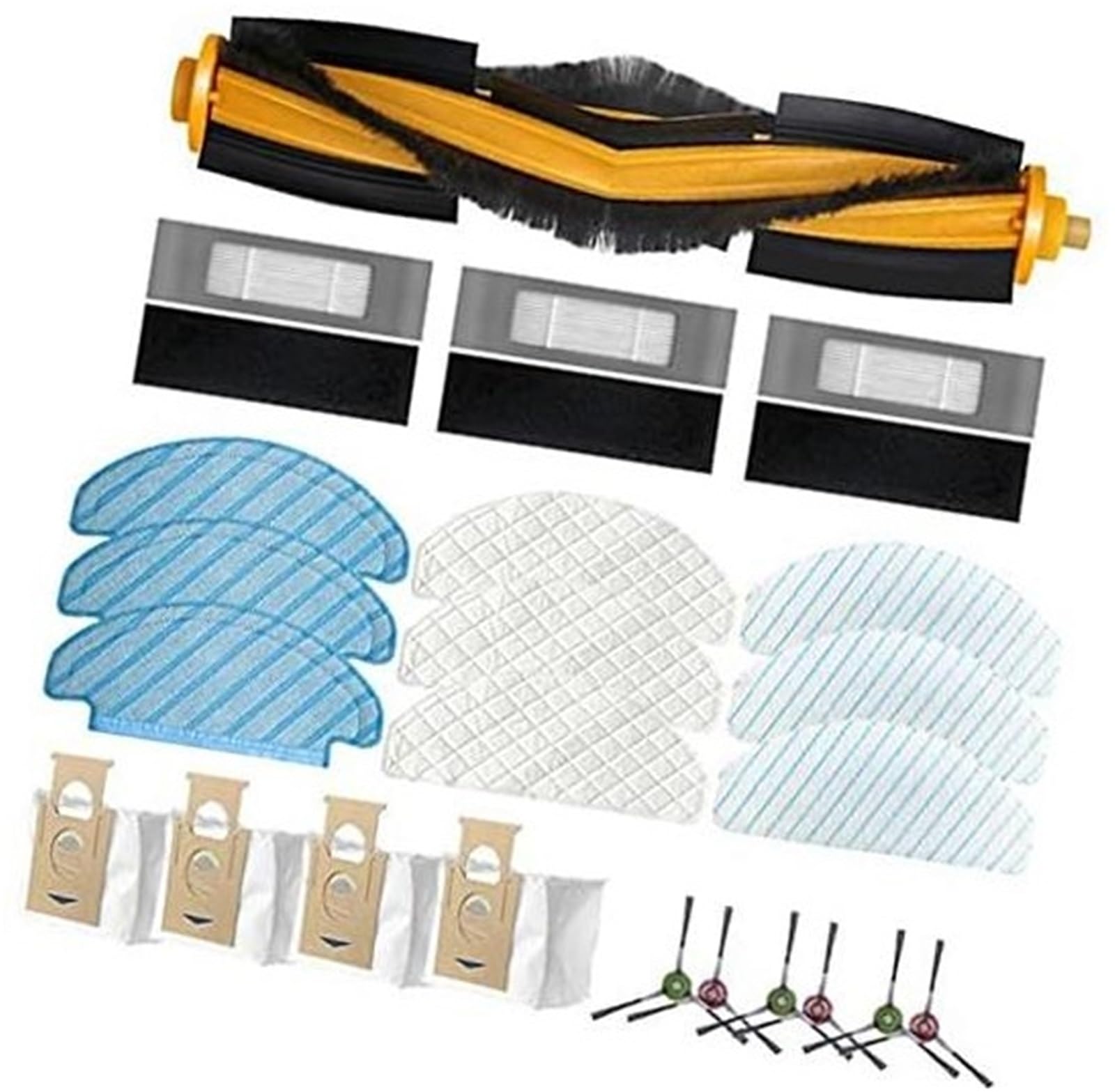 QASULER Ersatz for Ecovacs Deebot T8 AIVI T8 Max T8 Serie, 1 Walzenbürste, 3 Filter, 4 Staubbeutel, 6 Seitenbürste, 9 Reinigungsmopptuch Staubsauger-Ersatzteile QASULER Ersatz for Ecovacs Deebot T8 AIVI T8 Max T8 Serie, 1 Walzenbürste, 3 Filter, 4 Staubbeutel, 6 Seitenbürste, 9 Reinigungsmopptuch Staubsauger-Ersatzteile von QASULER