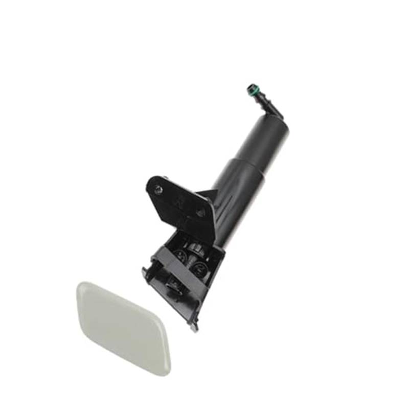 QASULER Frontscheinwerfer-Waschdüse, Aktuatorpumpe, Scheinwerfer-Reinigungswasser-Spray-Jet-Abdeckkappe, for Toyota, AVENSIS T25 2006 2007 2008 Abdeckung für Autowaschdüsen(Black Grey RH) von QASULER