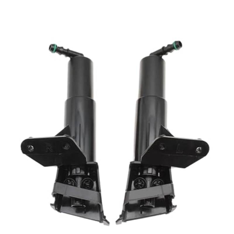 QASULER Frontscheinwerfer-Waschdüse, Aktuatorpumpe, Scheinwerfer-Reinigungswasser-Spray-Jet-Abdeckkappe, for Toyota, AVENSIS T25 2006 2007 2008 Abdeckung für Autowaschdüsen(Black Nozzle Pair) von QASULER