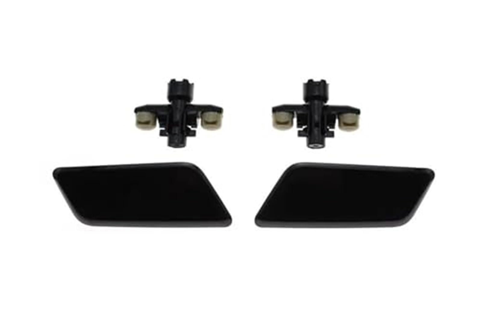QASULER Frontscheinwerfer-Waschmaschinenabdeckung, Scheinwerfer-Sprühdüse, Strahlkappe, for Subaru, Outback BS9 2018 2019 2020 86636AL170 86636AL180 Abdeckung für Autowaschdüsen(Black Set) von QASULER