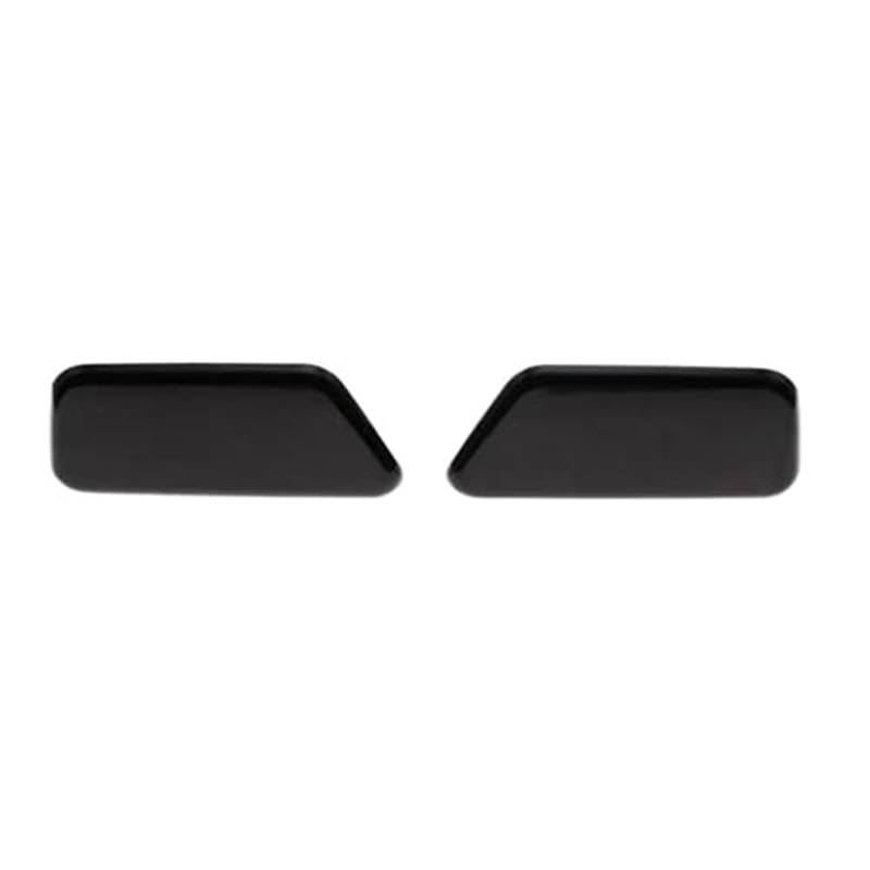 QASULER Frontscheinwerfer-Waschmaschinenabdeckung, Scheinwerfer-Sprühdüse, Strahlkappe, for Subaru, for Forester, SJ-Basismodell 2016–2018 86636-SG380 86636-SG390 Abdeckung für Autowaschdüsen(BLACK SE von QASULER