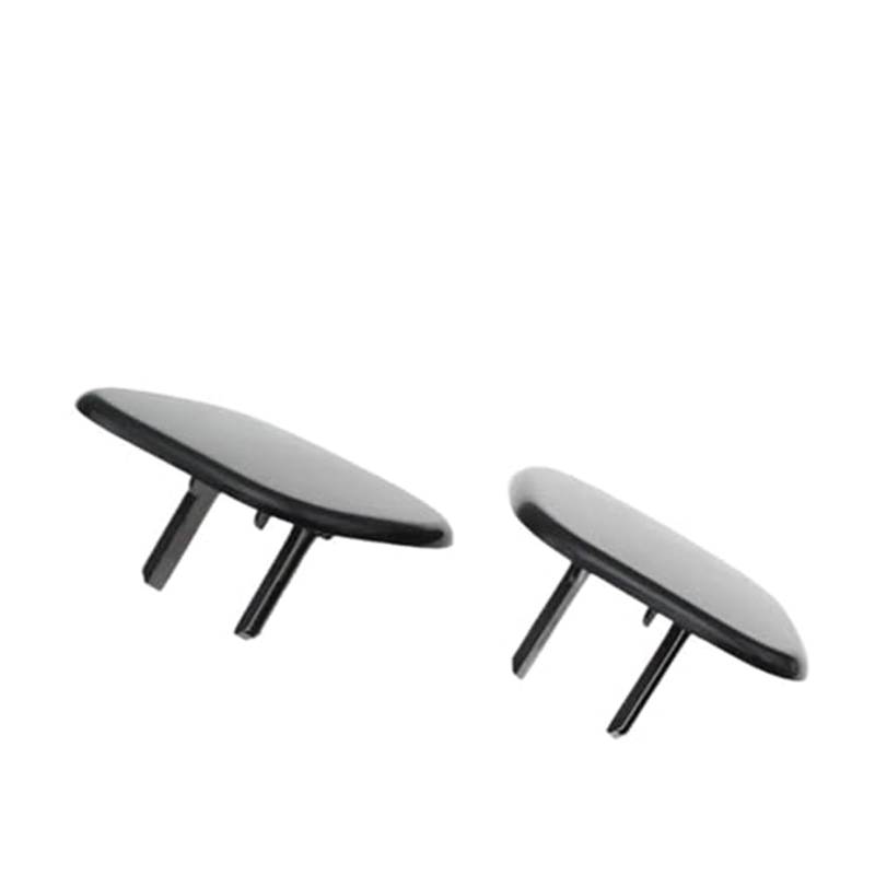 QASULER Frontstoßstange Scheinwerfer Scheinwerfer Waschanlage Düse Jet Cap Abdeckung, for Hyundai, Santa Fe III 2013 2014 2015 2016 98682-2W000 98681-2W000 Abdeckung für Autowaschdüsen(Black Set) von QASULER