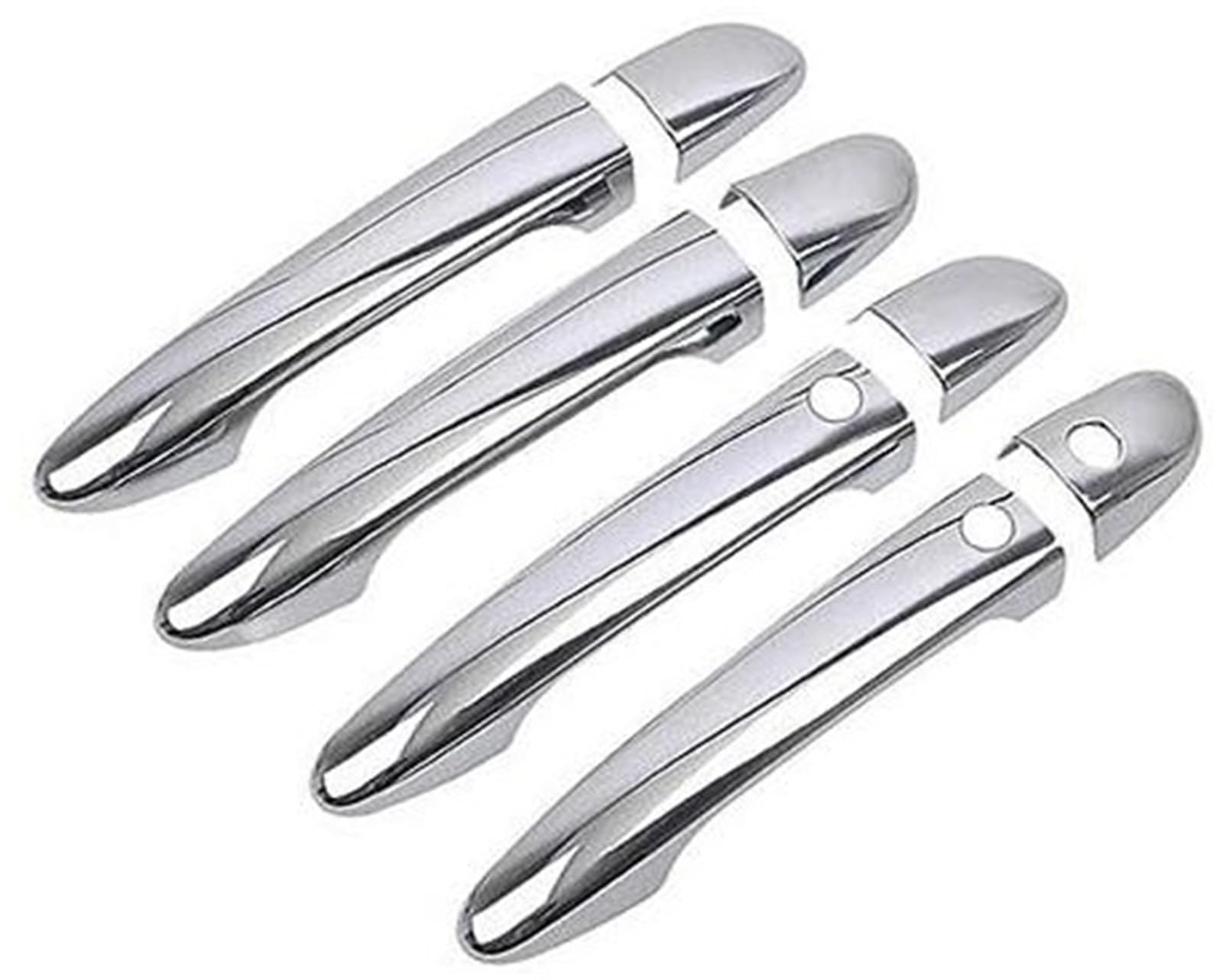 QASULER Glänzende Chrom-Dekorleiste for Autotürgriffabdeckungen, for Mazda, Cx-5 Cx5 CX 5 2012–2022 Autotürgriffabdeckung(Silver 2 Buttons) von QASULER