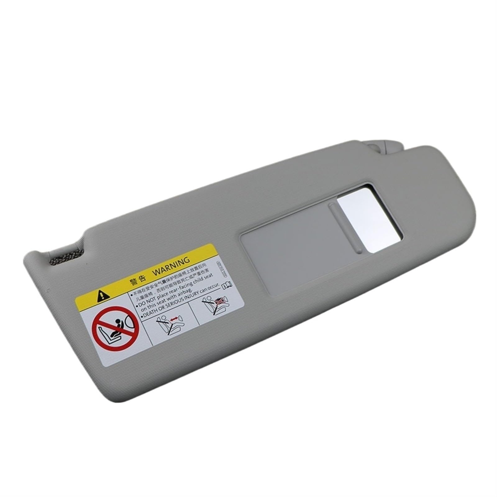QASULER Graue vordere Sonnenblende mit Make-up-Spiegel, for VW, for Jetta MK6 2012 2013 2014 2015 2016 2017 2018 2019, 16D857552 Auto-Sonnenblende(16D857552 Right) von QASULER