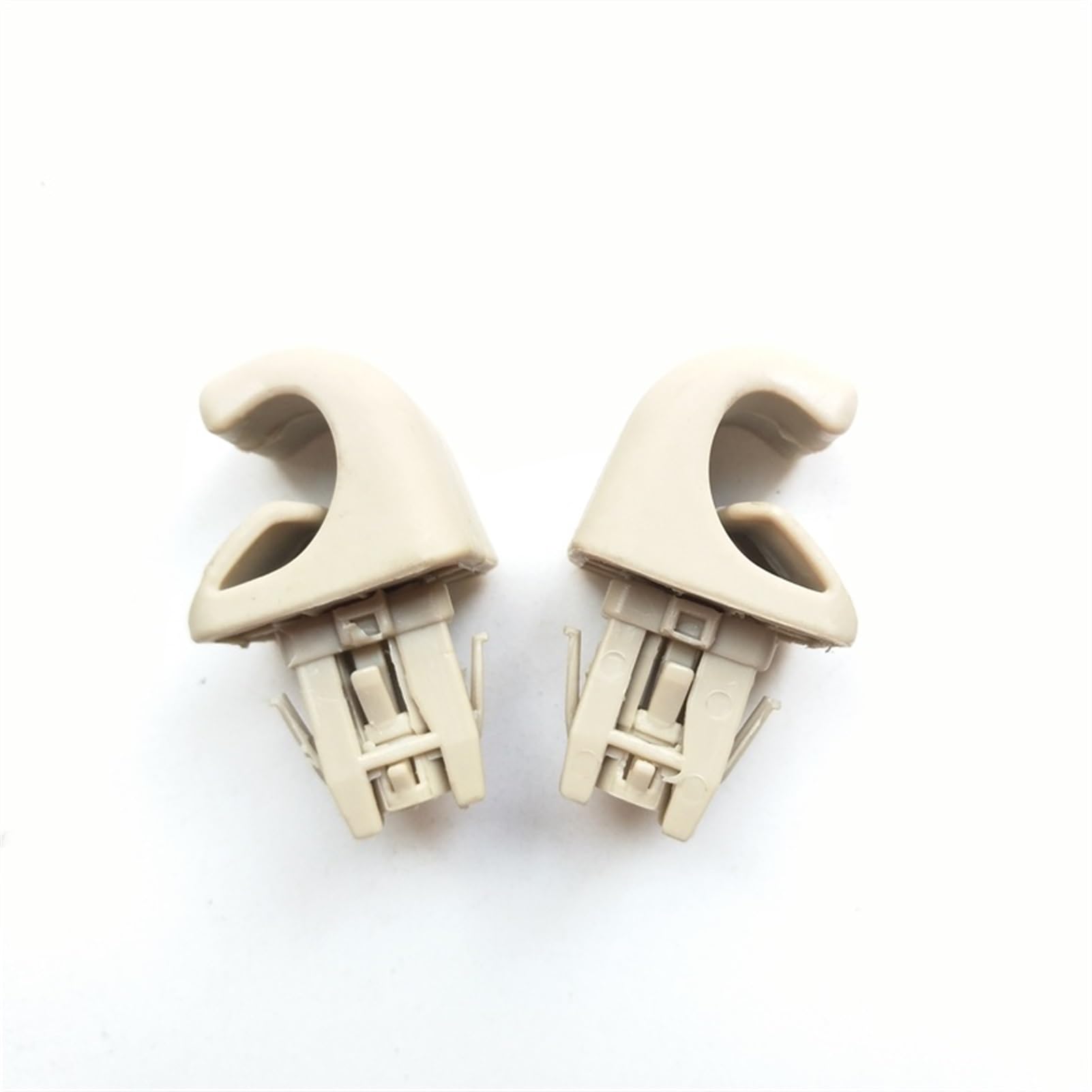 QASULER Innere Sonnenblende, Sonnenschutz, vordere Windschutzscheibe, Sonnenblende, blendfreier Sonnenschutz mit Spiegel-Set, for Toyota, for Corolla 2003–2012, Beige Auto-Sonnenblende(Buckle Pair) von QASULER