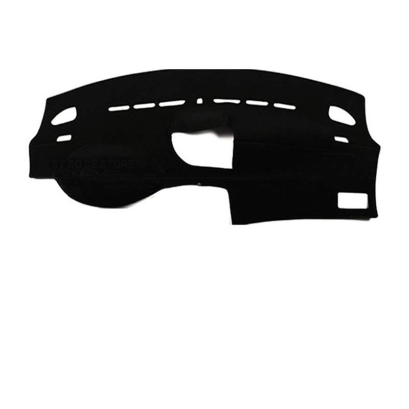 QASULER LHD Auto Armaturenbrett Abdeckung Dash Matte Sonnenschutz DashMat Pad Teppich Anti-UV Auto Schutz, for Peugeot, 307 Armaturenbrettabdeckung(Black) von QASULER