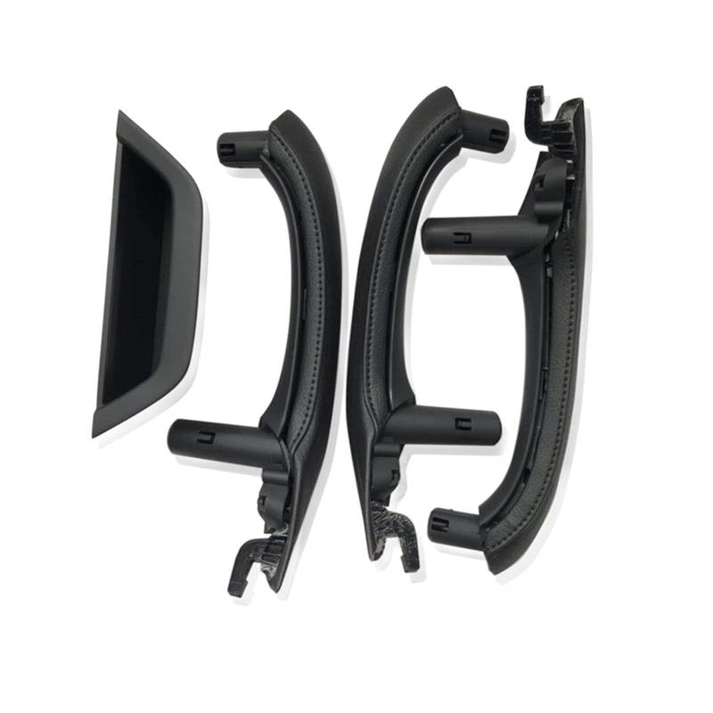 QASULER LHD RHD Innentürgriff mit Lederbezug, komplettes Set, for, for X3 X4 F25 F26 2010-2016 Türgriffabdeckung aus Kohlefaser(LHD 7PCS Black) von QASULER
