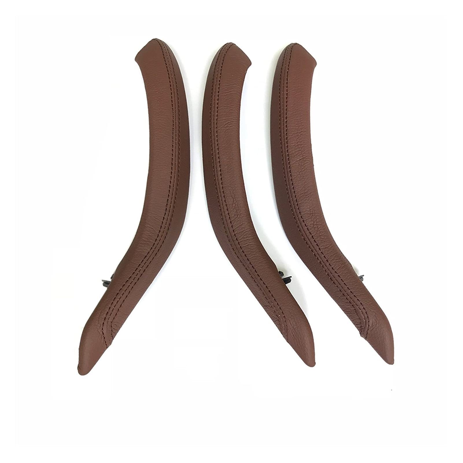 QASULER LHD RHD Verbesserter Innentürgriff-Außenlederbezugssatz, for, for X5 X6 F15 F16 2014-2018 Türgriffabdeckung aus Kohlefaser(LHD Red Brown) von QASULER