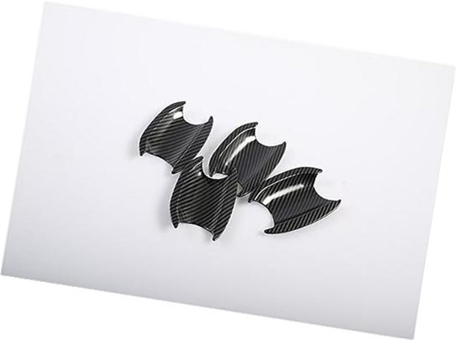 QASULER Neuer Carbonfaser-Chrom-Auto-Seitentürgriff-Abdeckungs-Ordnungsaufkleber, for Seat, Arona 2017 2018 2019 2020 2021 Autotürgriffabdeckung(Black Carbon Bowl) von QASULER