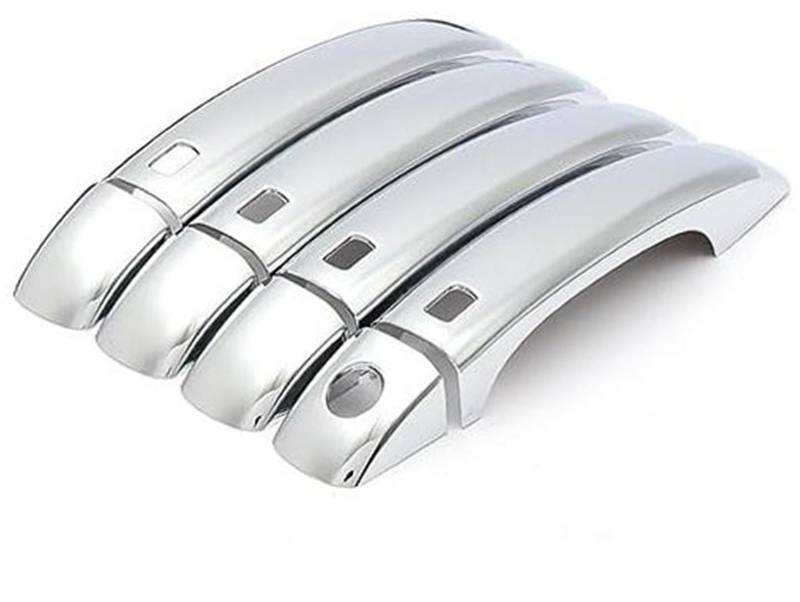 QASULER Neuer Carbonfaser-Chrom-Autotürgriffschalen-Abdeckungsaufkleber, for, Q5 2008–2016 Autotürgriffabdeckung(Silver Handle) von QASULER