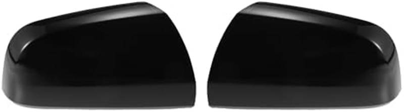 QASULER Paar Auto Rückspiegelabdeckungen for Fahrer- und Beifahrerseite, Ersatzkappen in Schwarz glänzend, for Opel Zafira B MK2 2009–2014, Spiegelschutzabdeckungen, Dekoration Außenspiegelabdeckung von QASULER
