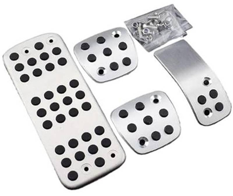 QASULER Pedalauflage, for Peugeot, 206 206CC CC at MT (Baujahr 2005 2006 2007 2008 2009) Styling Pedal Bremse Kupplung Pedale Kit Abdeckung Gummiabdeckung für Kupplungsbremspedal(Black MT) von QASULER