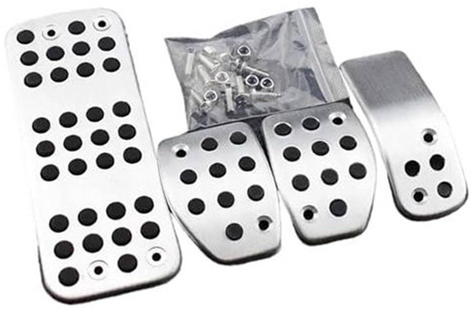 QASULER Pedalauflage, for Peugeot, 207 301 307 208 2008 308 408 Zubehör Gasbremse Fußstütze Pedal Modifizierte Abdeckung Gummiabdeckung für Kupplungsbremspedal(Black MT) von QASULER