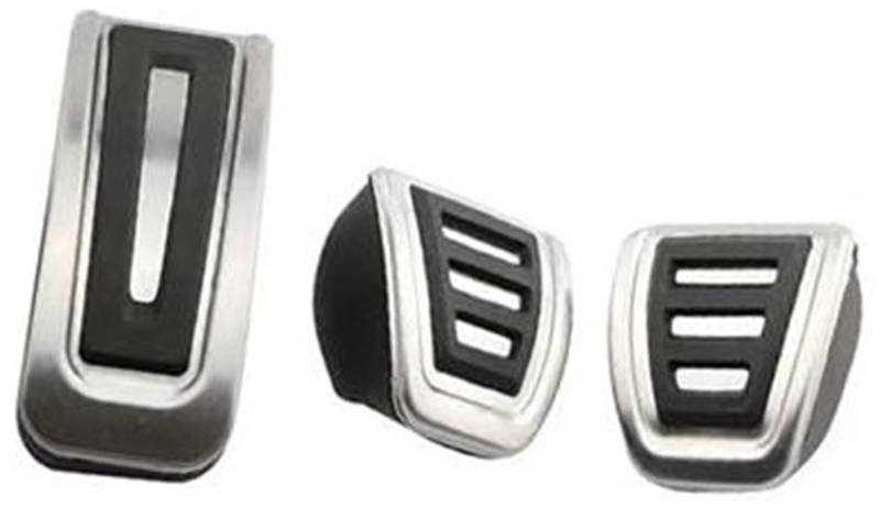 QASULER Pedalauflage, for Skoda, for Fabia (LHD) Auto Auto Kupplung Gas Bremspedale Abdeckung Gummiabdeckung für Kupplungsbremspedal(Black MT 3 Piece) von QASULER