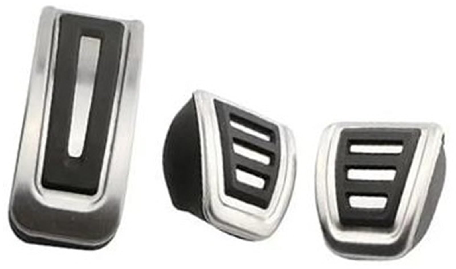 QASULER Pedalauflage, for VW, for POLO, for Bora, for Lavida, for Golf, MK4, for Santana, for Jetta, for MK4 (LHD) Auto Auto Kupplung Gas Bremspedalabdeckung Gummiabdeckung für Kupplungsbremspedal(BLA von QASULER