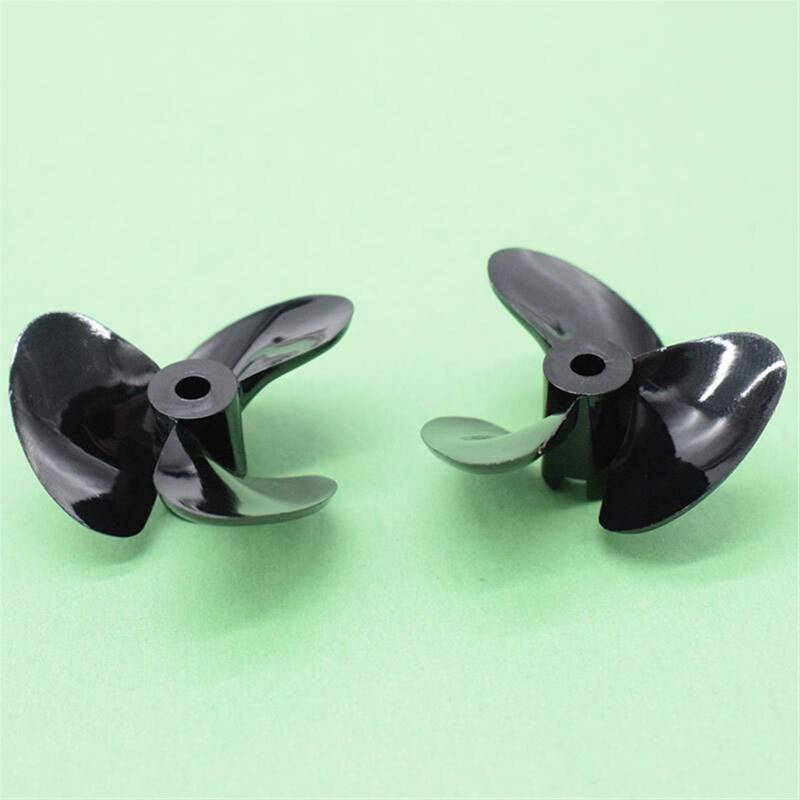 QASULER RC-Boot-Hochgeschwindigkeitspropeller, 3-Blatt-Propeller, Positive Rückwärtsschraube, 3 mm RC-Bootswelle Außenbordpropeller(D26 Positive) von QASULER