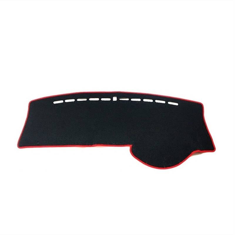 QASULER RHD Armaturenbrett-Matte, Armaturenbrett-Abdeckung, Anti-UV-Sonnenschutz, Armaturenbrett, Instrumenten-Auto-Styling, Teppich-Zubehör, passend for JAZZ, 2004–2007 Armaturenbrettabdeckung(Black( von QASULER
