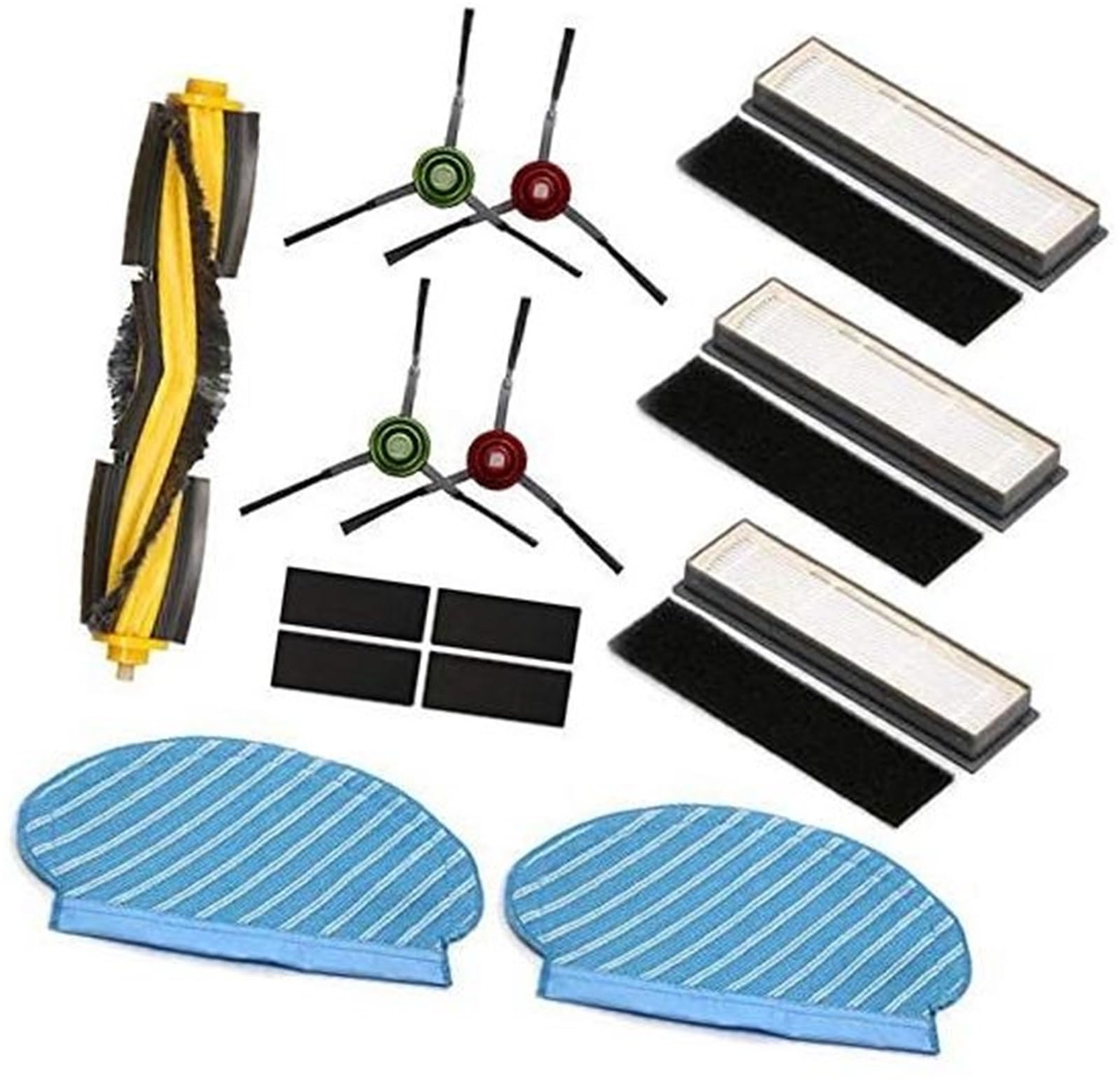 QASULER Roller Seitenbürste Filter Mopp Tuch, for Ecovacs Deebot OZMO 950 Staubsauger Teile, 1xRoller Bürste, 3xFilter, 2xMopp Tücher, 4xSeitenbürste, 4xAufkleber Staubsauger-Ersatzteile QASULER Roller Seitenbürste Filter Mopp Tuch, for Ecovacs Deebot OZMO 950 Staubsauger Teile, 1xRoller Bürste, 3xFilter, 2xMopp Tücher, 4xSeitenbürste, 4xAufkleber Staubsauger-Ersatzteile von QASULER