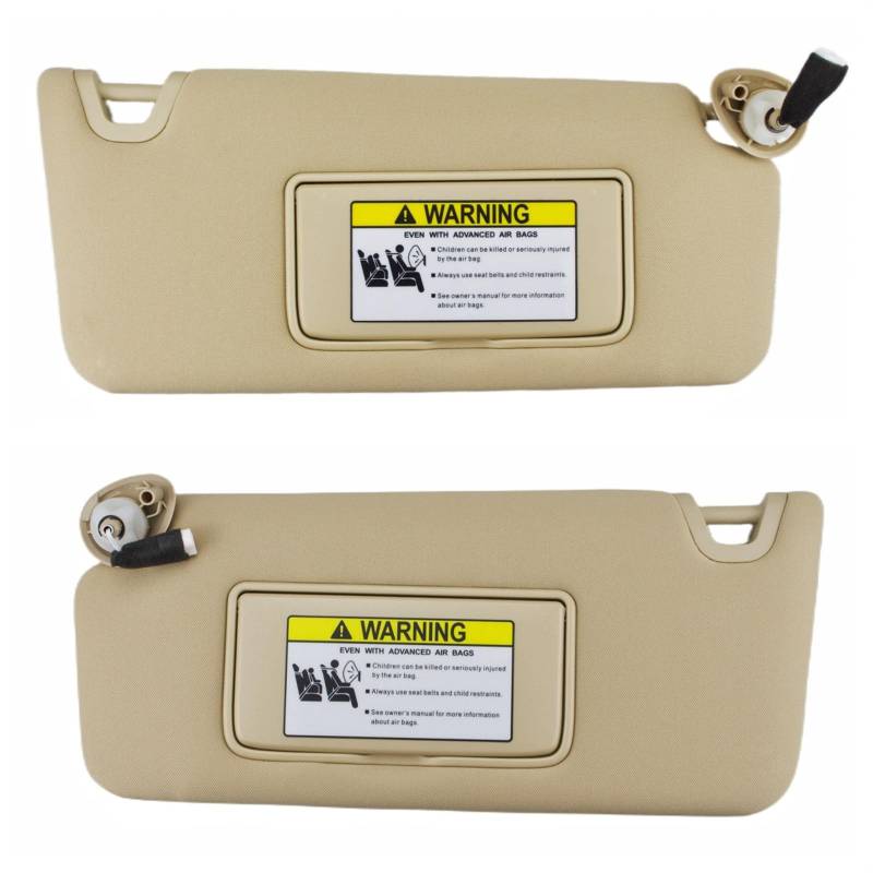 QASULER Sonnenblende Sonnenschutz, for Accord 2008 2009 2010 2011 2012 OEM# 83280-TA5-A51ZA 83280-TC0-H91ZA Auto-Sonnenblende(Beige) von QASULER