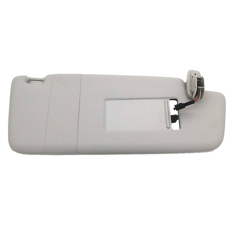 QASULER Sonnenblende for Beifahrerseite, rechts, Sonnenschutz, Blendschutz, for VW, for Passat B5 1998–2004, grau mit Spiegel Auto-Sonnenblende von QASULER