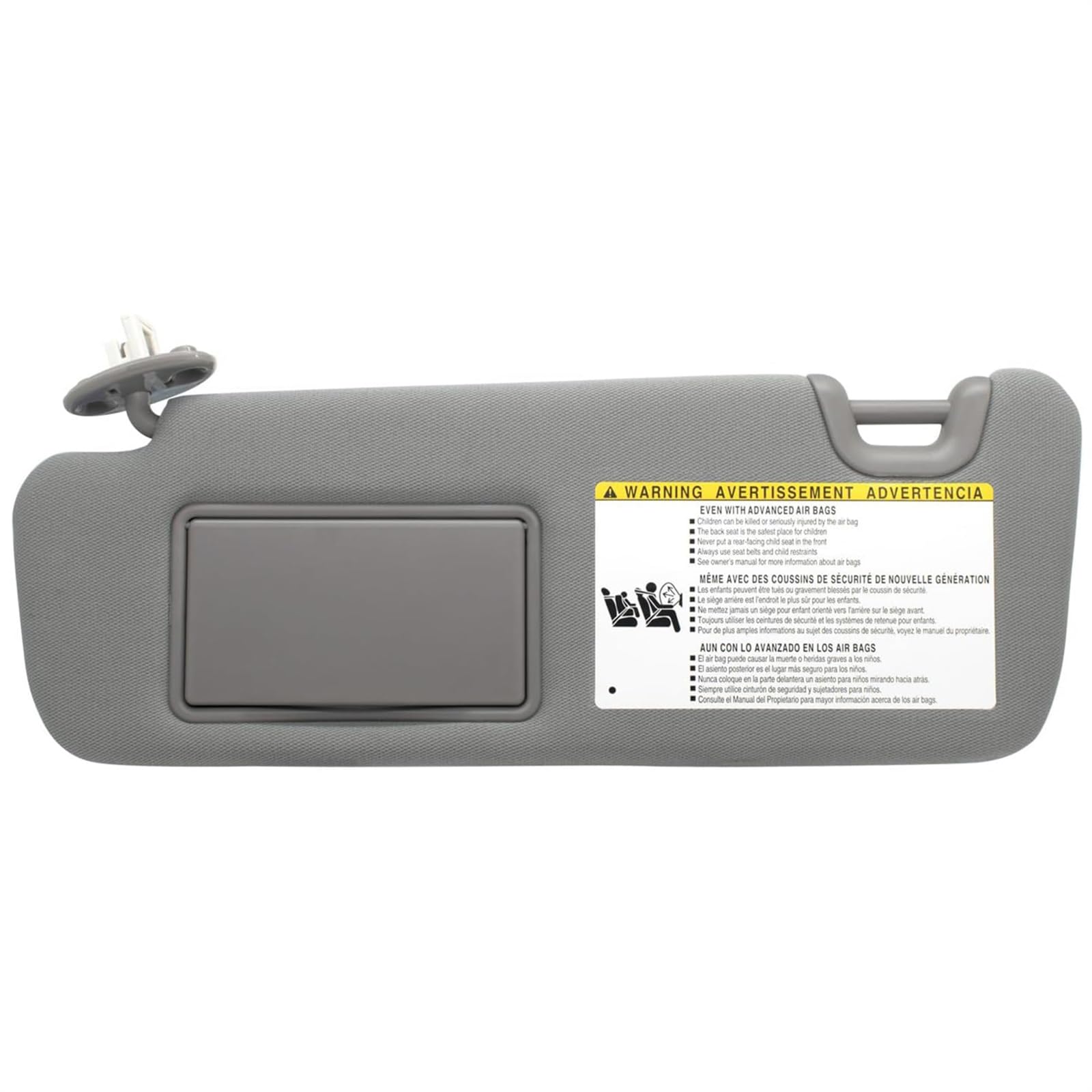 QASULER Sonnenblende mit Licht, for Toyota, Highlander 2014, 2015, 2016, 2017, 2018, 2019. Ersetzt # 74310-0E072-B0 Auto-Sonnenblende(Gray Left Driver) von QASULER