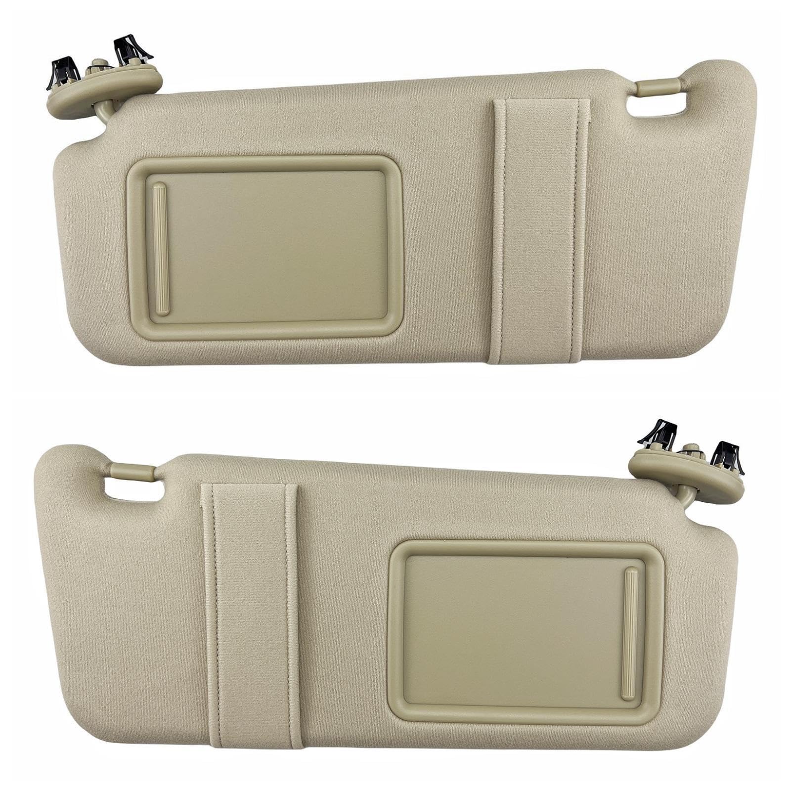 QASULER Sonnenblende mit Lichtern, kompatibel mit Toyota, Camry 2007–2011. Ersetzt 74320-06800-B0 74310-06770-B0 Auto-Sonnenblende(Beige Left and Right) von QASULER