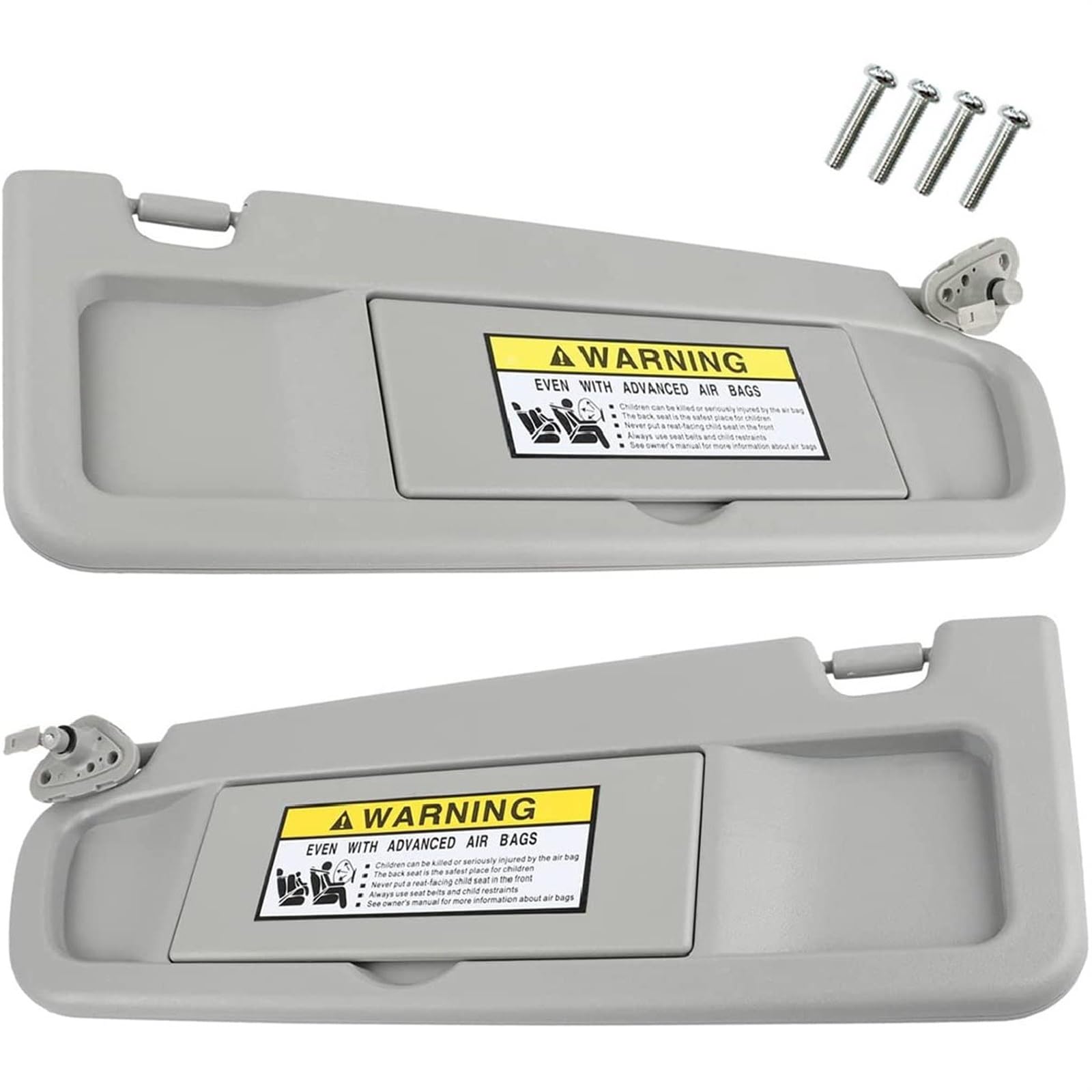 QASULER Sonnenblenden for die Linke Fahrer- und rechte Beifahrerseite, for Civic, 2006 2007 2008 2009 2010 2011, OEM-Nr. 83230-SNA-A01ZB Auto-Sonnenblende(Grey) von QASULER