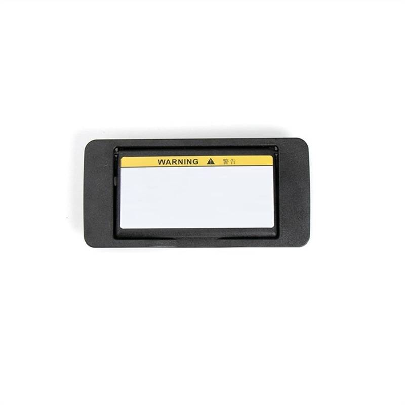 QASULER Sonnenschutz-Visier, Innen-Make-up-Spiegel, Kosmetikspiegel-Abdeckung, for Mercedes-Benz, for C-Klasse W203 2007–2020 16481011109E86 Auto-Sonnenblende(Black R) von QASULER