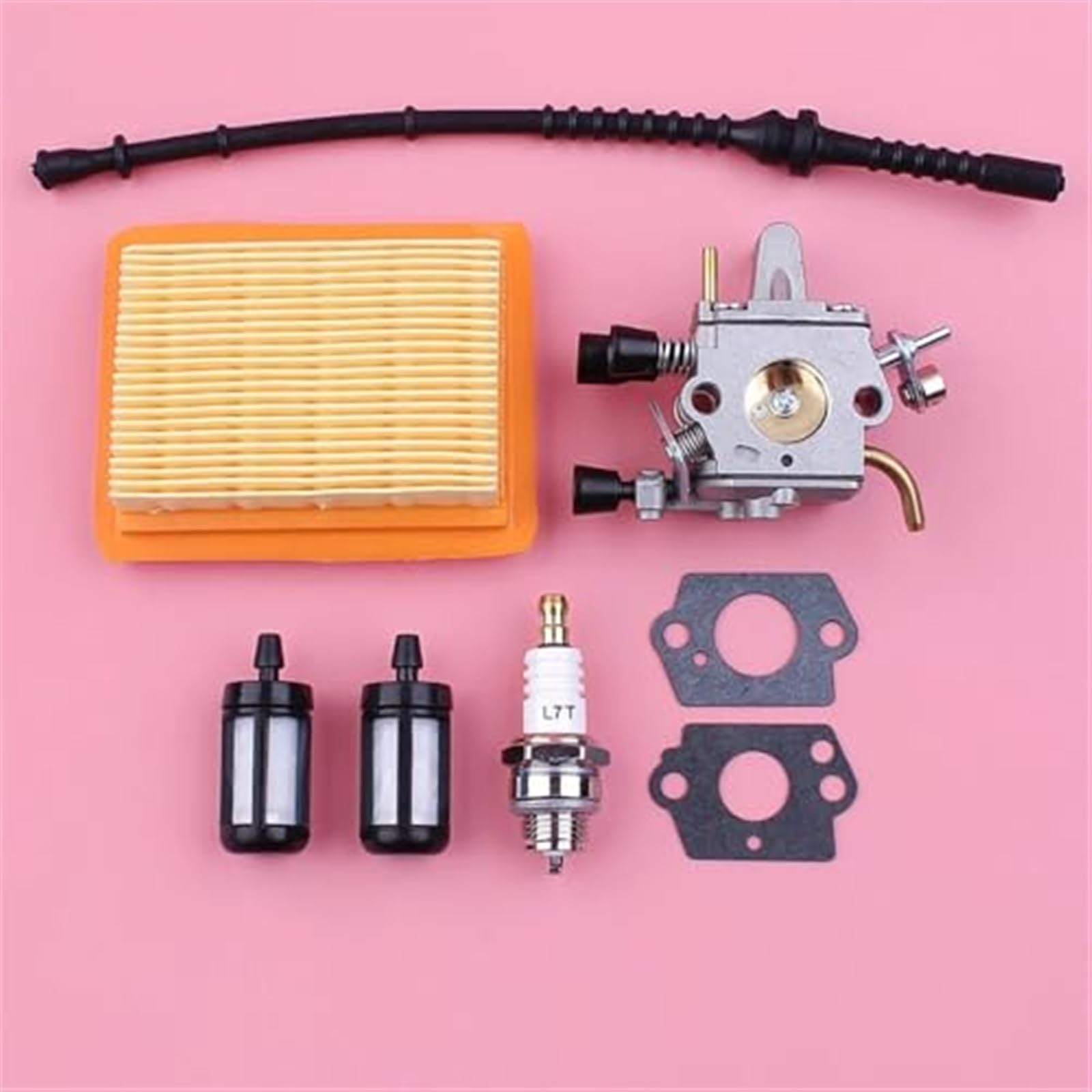 QASULER Vergaser-Luft-Kraftstofffilter-Leitungsschlauch-Set, for STIHL, FS120 FS120R FS200 FS200R FS020 FS202 FS250 FS250R FS300 FS350 Trimmerteil Vergaser-Ersatzteile von QASULER