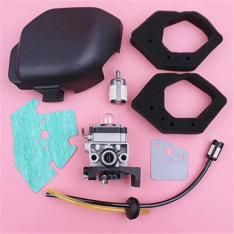 QASULER Vergaser Luftfilter Abdeckung Gehäuse Assy GX25 GX25NT HHT25S Luft Kraftstoff Filter Linie Kit 4 Takt Rasenmäher Motor Teil Vergaser-Ersatzteile von QASULER