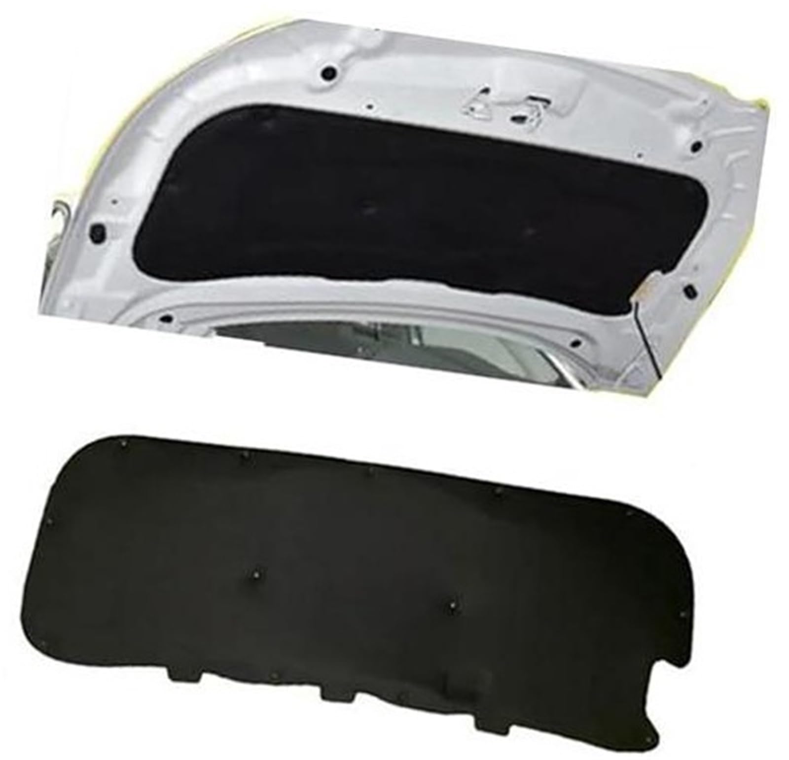 QASULER Wärme-Schallmatte, Isolierungswattepad, for Peugeot, 308 T8 T9 2012 2013 2014 2015 2016 2017 2018 2019 2020(Black T9 2016-2019) von QASULER