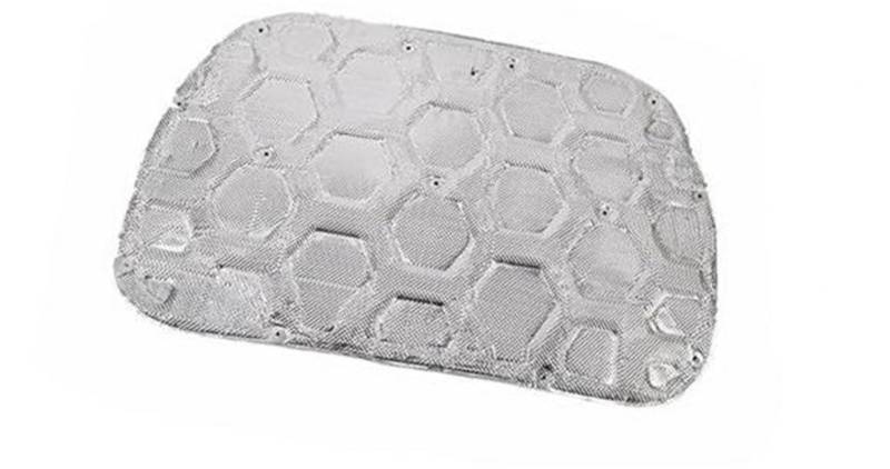 QASULER for Ford, for Bronco 2021 2022 2023 2024 Up Auto Motorhaube Sound Schalldichte Wärmedämmung Wattepad Innenraum Wärmedämmkissen für Automotoren(Silver) von QASULER