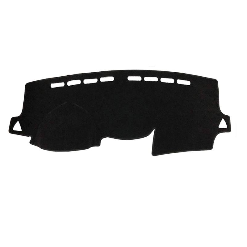 QASULER for Hyundai, Solaris Accent 2011-2017 RB Anti-Rutsch-Matte Dashboard Abdeckung Pad Sonnenschirm Dashmat Zubehör Armaturenbrettabdeckung(All Black,LHD) von QASULER