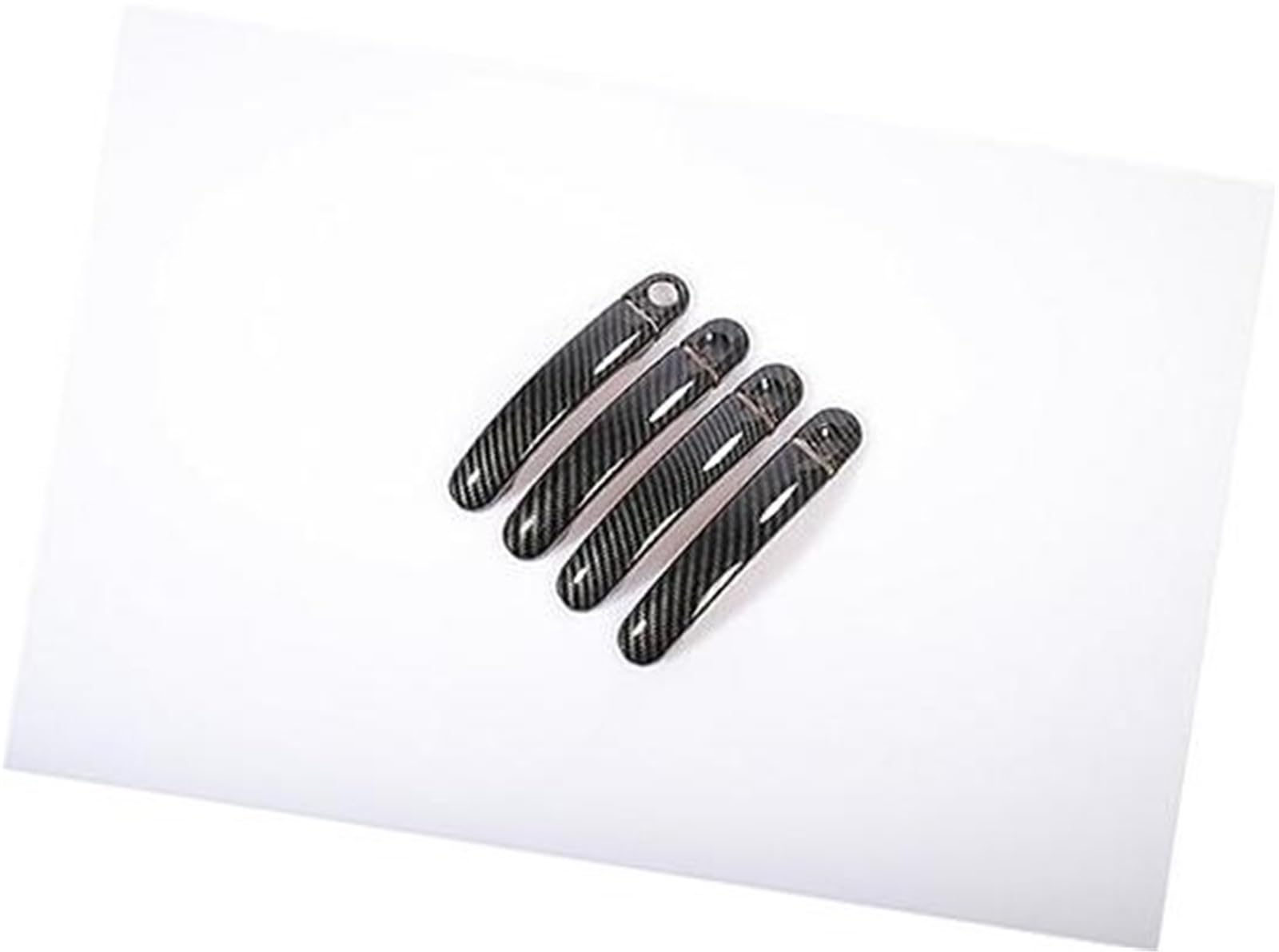 QASULER for MK5, for Golf, Plus, for Golf, GTI 2006–2010, Kohlefaser, Chrom, Autotürgriffabdeckung, Schalenschale Autotürgriffabdeckung(Black Carbon Handle) von QASULER