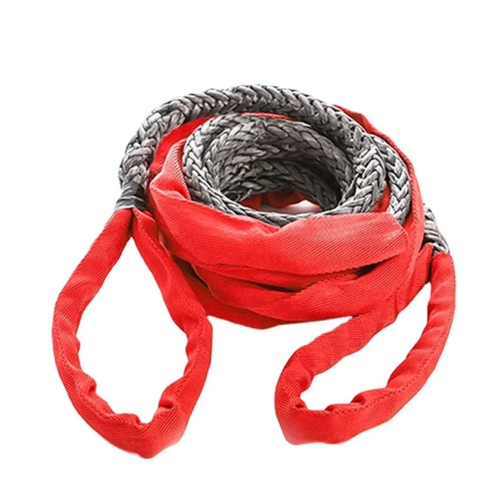9/12/14/16MM * 6/9M Angetriebenes Abschleppseil Bergungsseil Hochleistungs-Hochfestiges 4x4-Geländefahrzeug-Abschleppseil Nylonfaser Synthetisch(14mm,9m) von QASVOU
