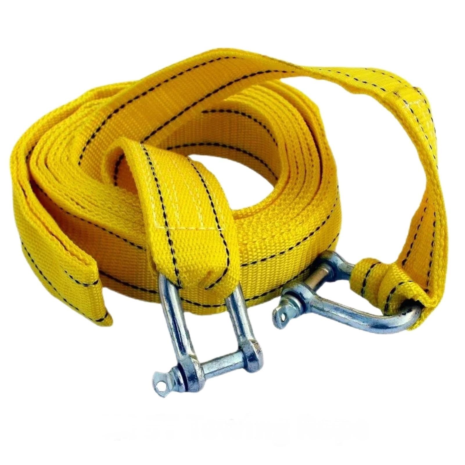 Windenkabel, Kabelseil, 3/4/5 M, Strapazierfähig, 5 Tonnen, Auto-Abschleppkabel, Zugseil, Gurthaken, Van, Straßenrettung, Auto-Werkzeugzubehör(U-Hook,4m) von QASVOU