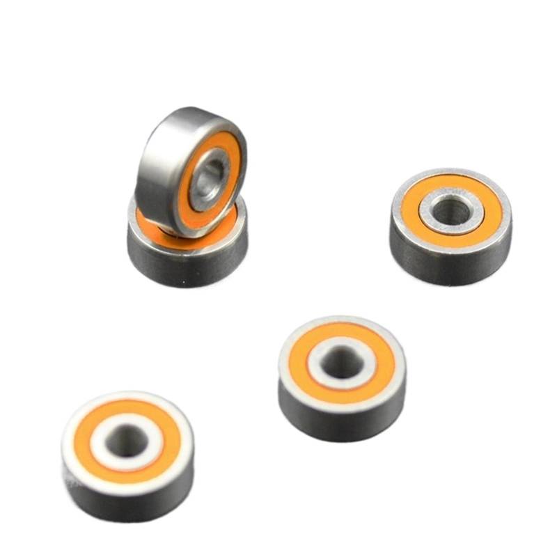 QAVLXIE Hochgeschwindigkeits-Hybridkeramiklager S623 Edelstahl 3x10x4mm Spinning Angelrollen Innenbohrung 3mm Miniaturkugellager(10Pcs) von QAVLXIE