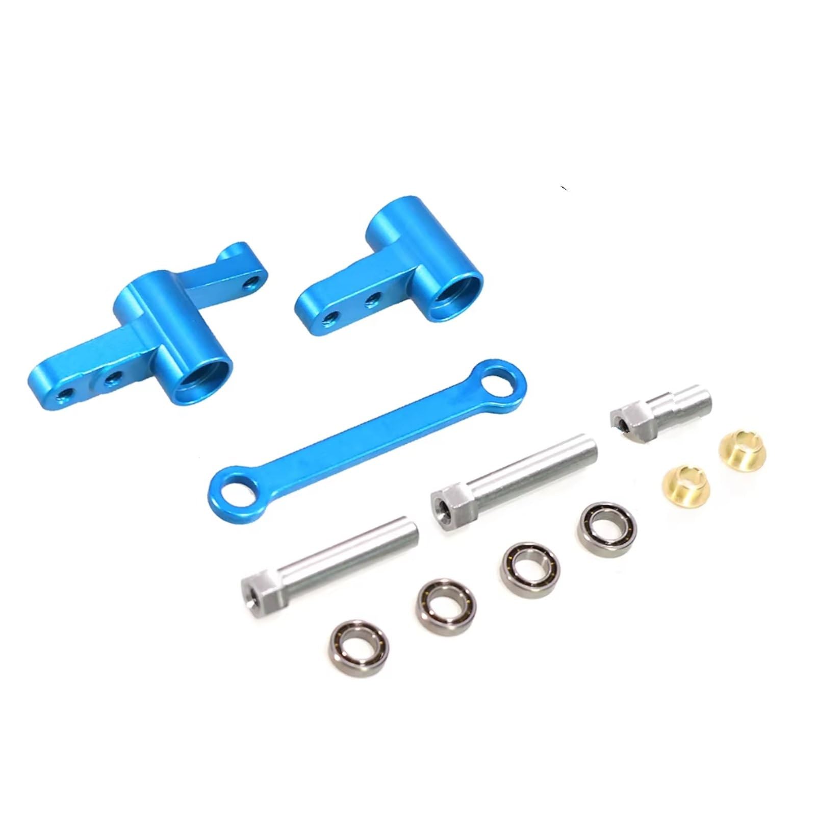 QAWRYV Für MJX Für Hyper Go 14210 14209 H14BM 1/14 Lenkung Mit Lagern Lenksäule Lenkwelle RC Auto Upgrade Teile RC Upgrade Zubehör(Blue) von QAWRYV