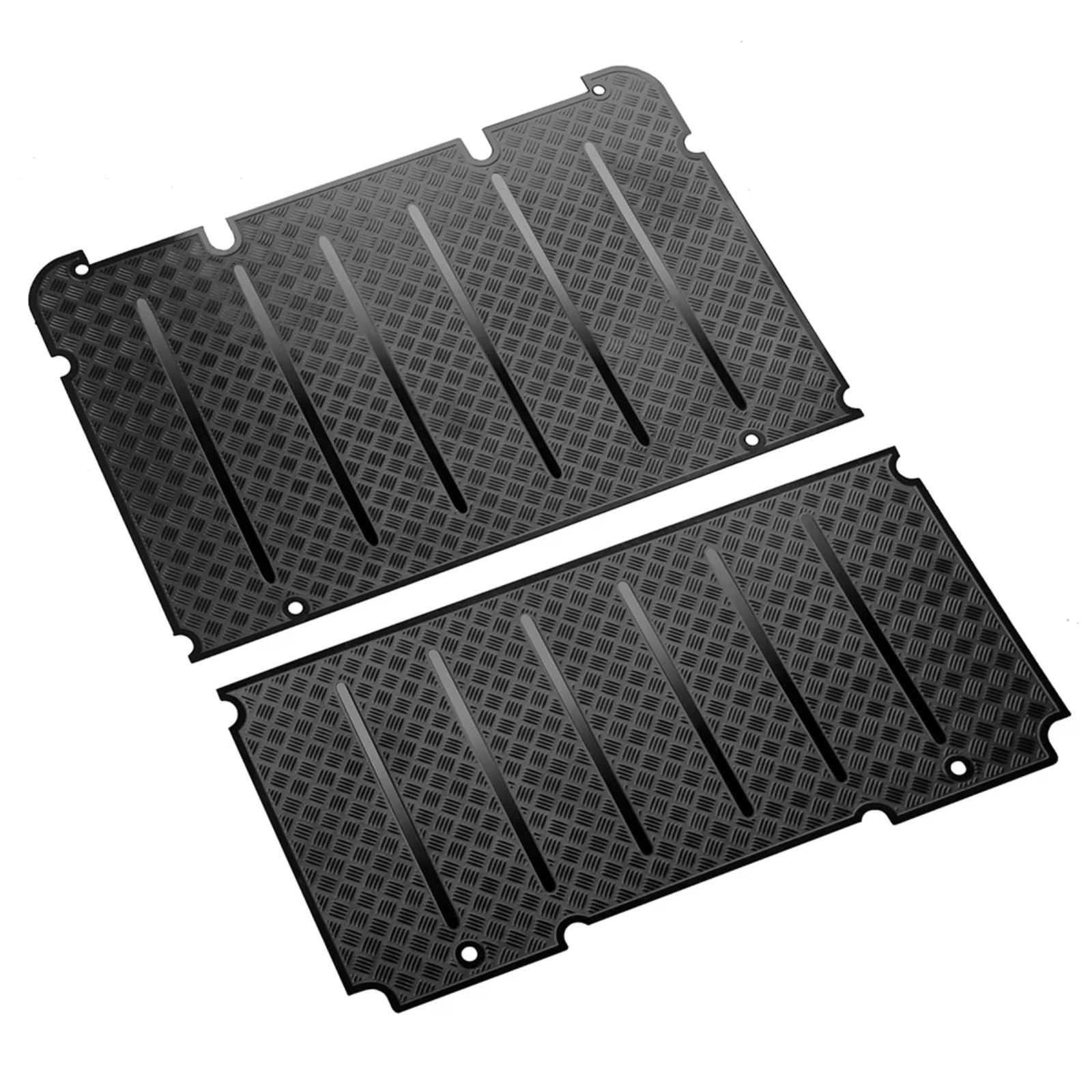 QAWRYV Für TRX-4 Für Defender 1/10 Metall Dachfenster Dachträger Anti-Rutsch-Gepäckträger Board Platten RC Für Rock Crawler Auto RC Upgrade Zubehör(Black) von QAWRYV