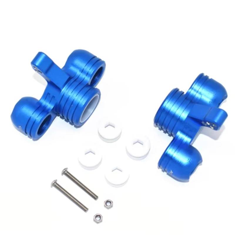 QAWRYV RC Achsschenkel Lenkbecher Für Arrma Für Kraton Für Outcast EXB 8S 1/5 Metall Front Steering Cup Achsschenkel ARA330558 Monster Truck RC Autoteile(Blue) von QAWRYV