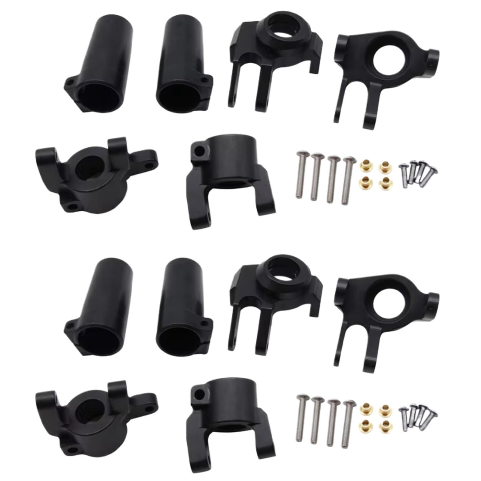 QAWRYV RC Achsschenkel Lenkbecher Für Axial Für SCX10 II 90046 1/10 2 Stücke CNC Metall Vordere Achsschenkel C Hub Carrier Hinterachse Lock Out Set RC Auto Teile von QAWRYV