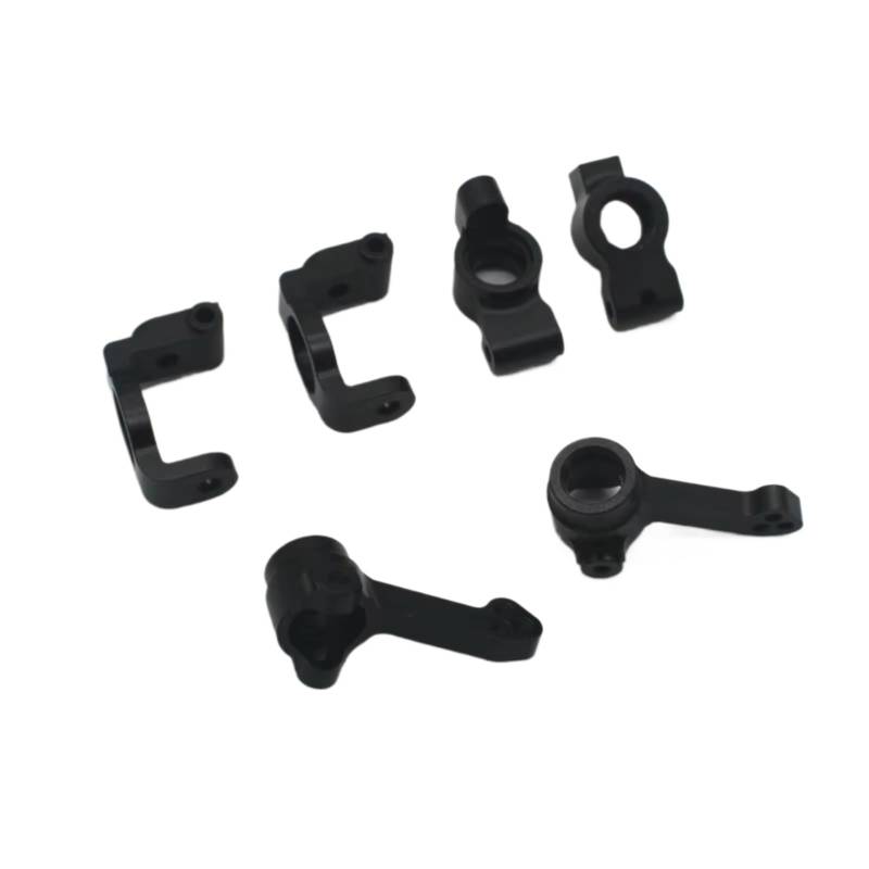 QAWRYV RC Achsschenkel Lenkbecher Für Dodge HNR H9802 H9803 1/10 Metall Lenkung Tasse Hinterachse Für Sitz C Für Sitz RC Fernbedienung Auto Upgrade Teile(Black) von QAWRYV